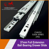 37mm Full Extension Ball Bearing Drawer Slide 3701